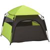 Extra Large Dog Portable Camping Tent with Carrying Bag for Beach Backyard Home in Green