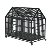 54 Inches Heavy Duty Dog Crate with Roof Top