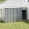Dog House Anthracite Galvanized Steel 77.2 x 35.8 x 43.3 in