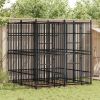 Dog Kennel Black Powder-coated steel Large Durable Dog Kennel