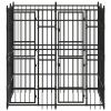 Dog Kennel Black Powder-coated steel Large Durable Dog Kennel