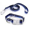 Adjustable High - quality Reflective print leash set  Durable Waterproof No - tangle Night walks Morning jogs Camping adventures Beach outings