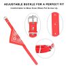 Adjustable Bandana Leather Pet Collar Triangle Scarf